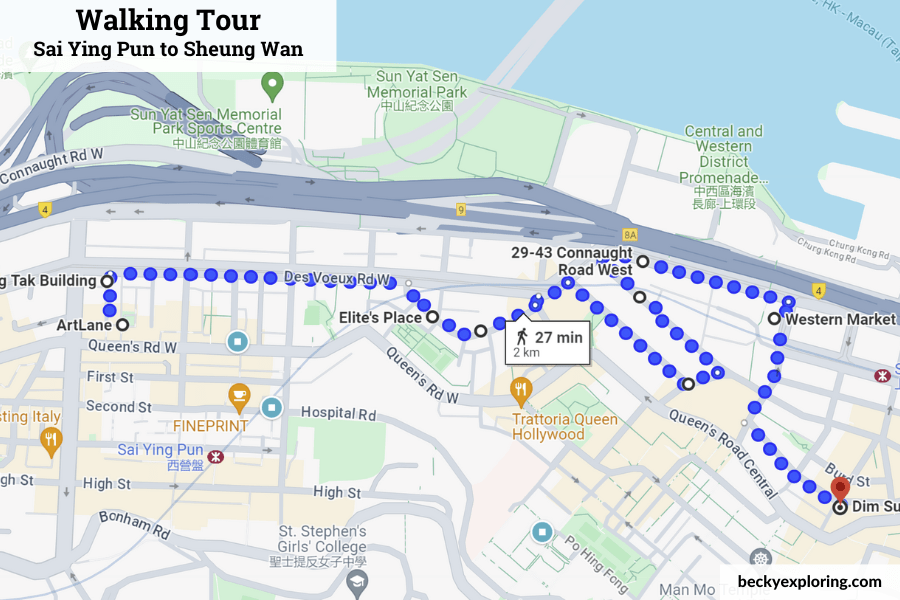 Walking Tour SYP to Sheung Wan